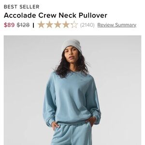 brand new with tags ALO crewneck comfy sweatshirt 💙